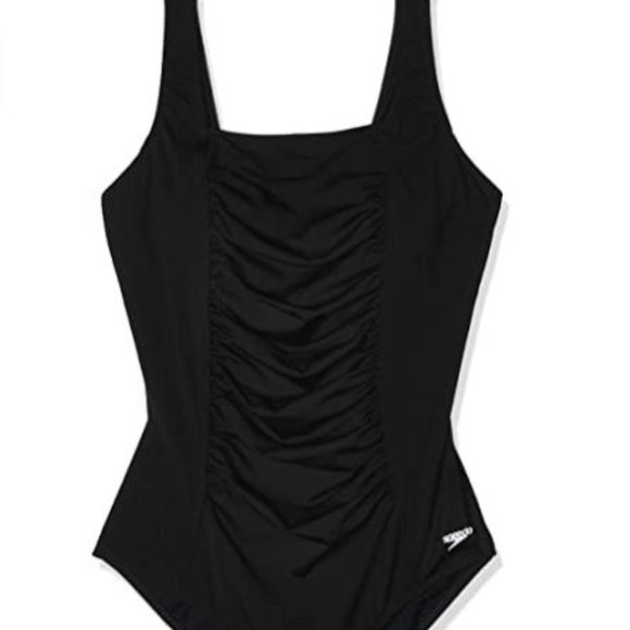 New!! Speedo Women's Swimsuit One Piece Endurance+ Shirred Tank Moderate Cut - Picture 1 of 5